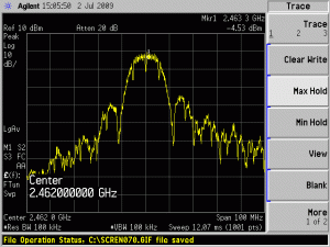 MP01 1Mbit Channel 11 spectrum