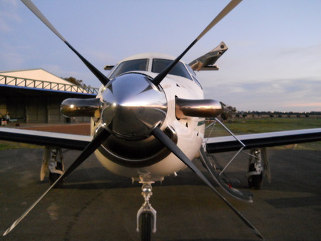 Pilatus PC12 at Aldinga Airport